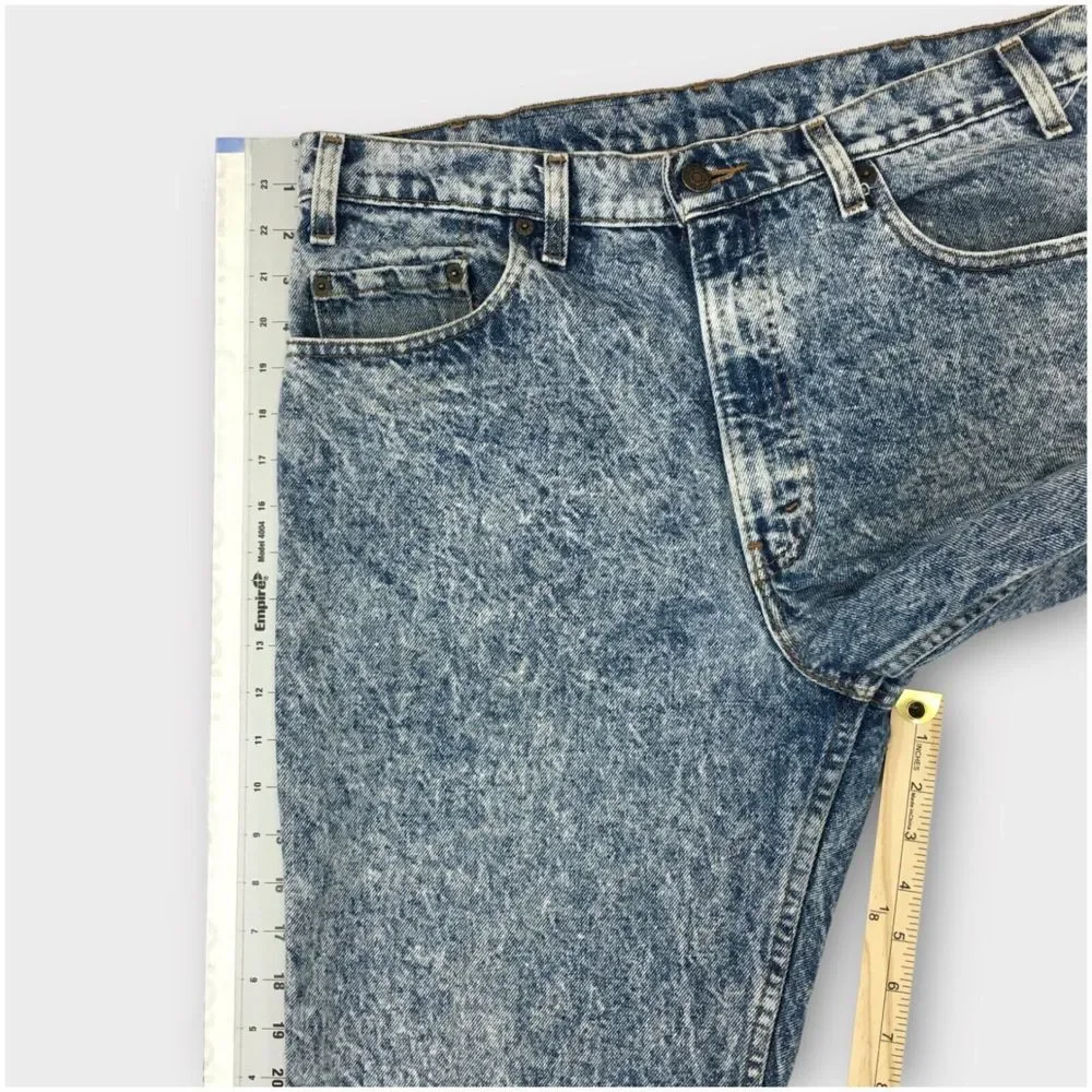 Vintage Levis 540 Jeans Mens Size 34x29‎ Made In USA Blue Acid Wash Blue Denim